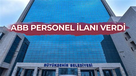 Ankara belediyesi personel alımı 2020